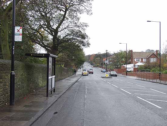 Benwell Lane looking west today