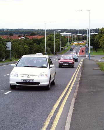 Benton Lane looking north