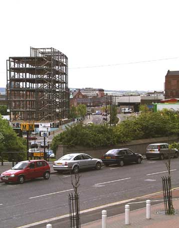 St. James' Boulevard and new office block