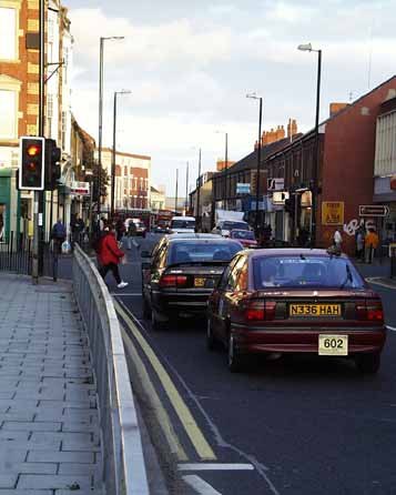 High Street, not built for cars